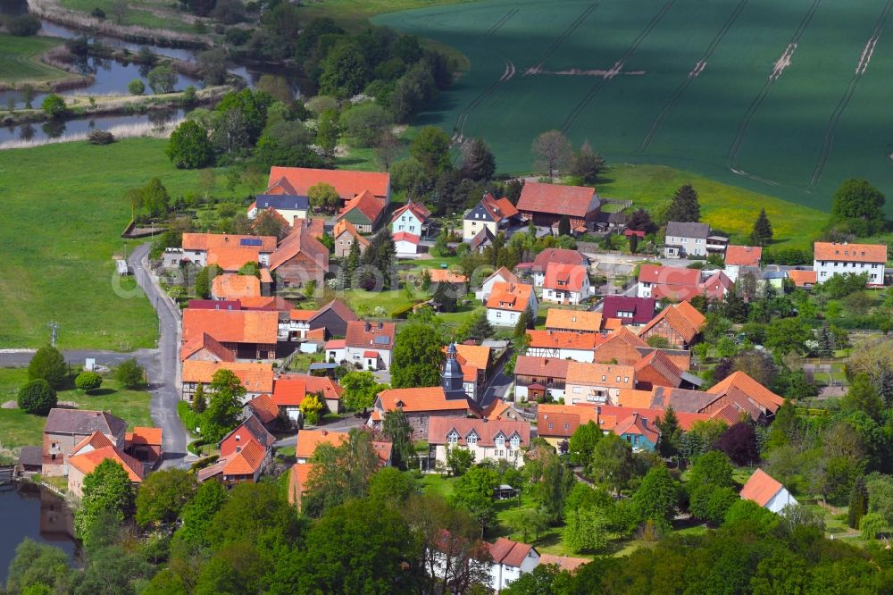 Aerial photograph Sallmannshausen - Village view in Sallmannshausen in the state Thuringia, Germany