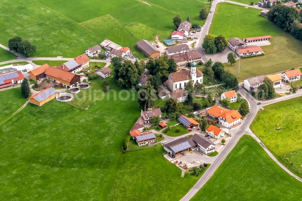 Aerial photograph Sankt Leonhard i.Forst - Village view in Sankt Leonhard i.Forst in the state Bavaria, Germany