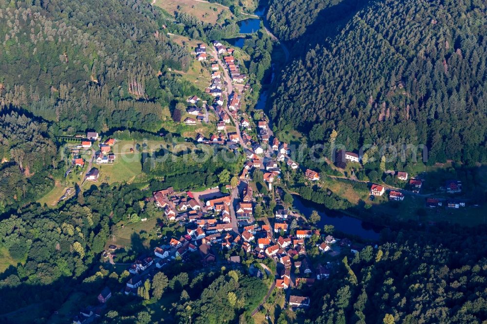 Aerial photograph Schönau (Pfalz) - Village view in Schoenau (Pfalz) in the state Rhineland-Palatinate, Germany