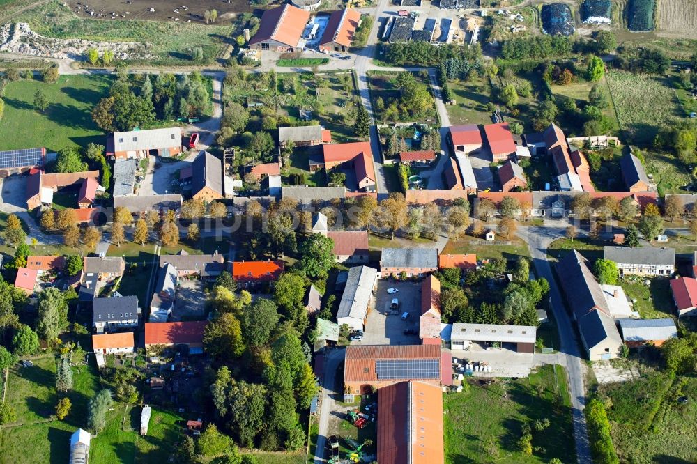 Aerial photograph Schönhagen - Village view in Schoenhagen in the state Brandenburg, Germany