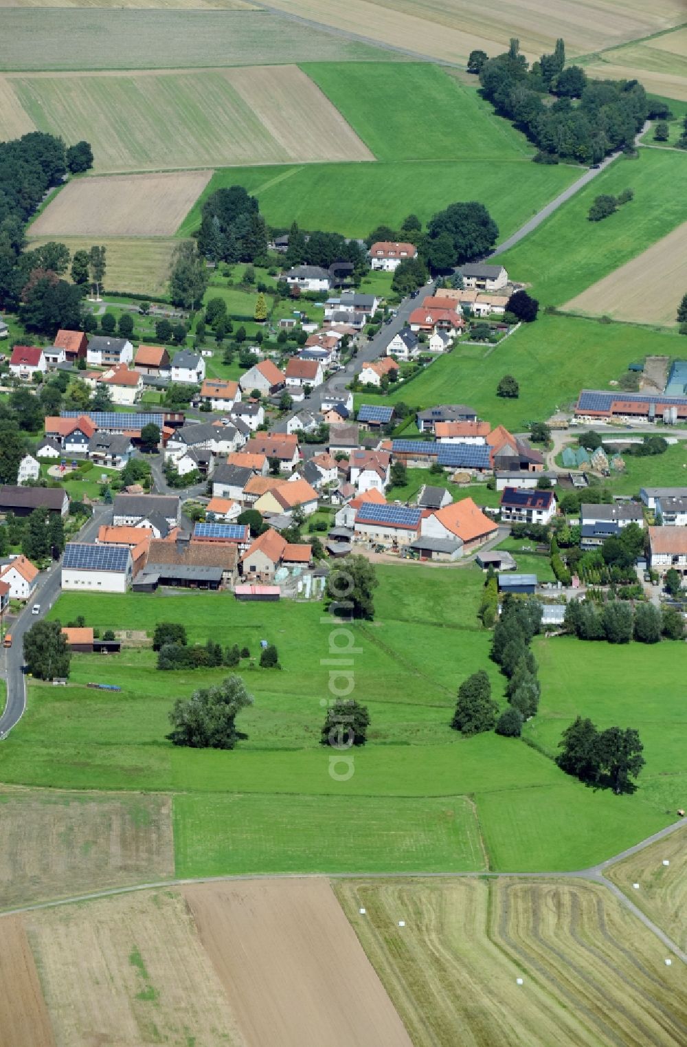 Aerial photograph Schwabenrod - Village view in Schwabenrod in the state Hesse, Germany