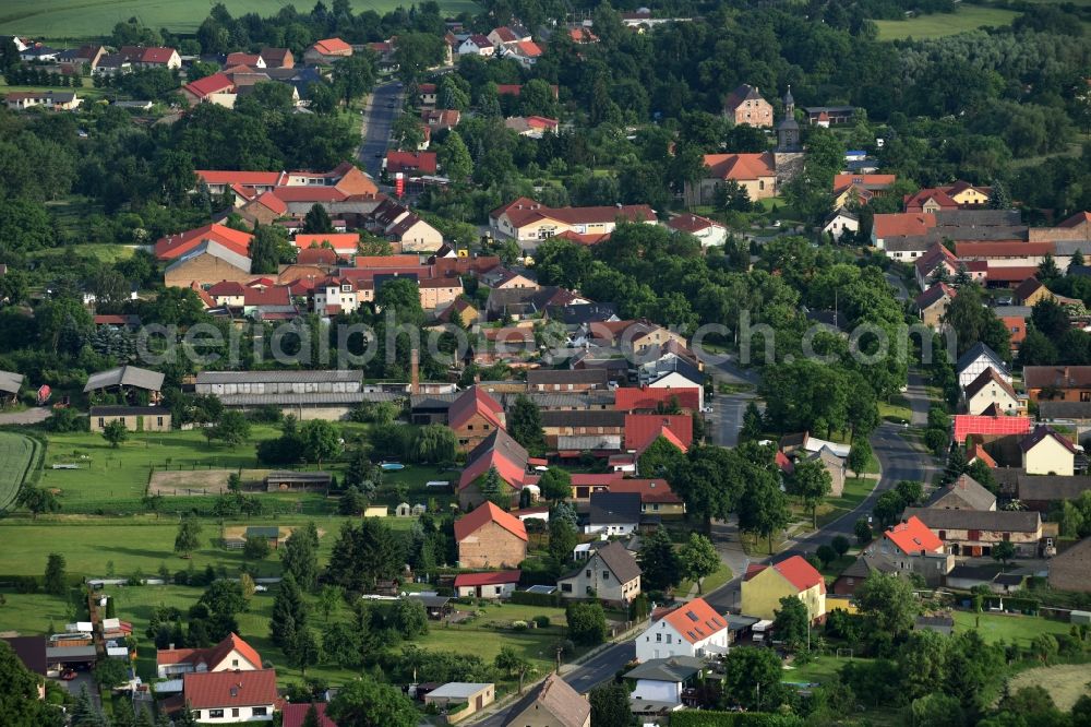 Schwante from the bird's eye view: Village view of Schwante in the state Brandenburg