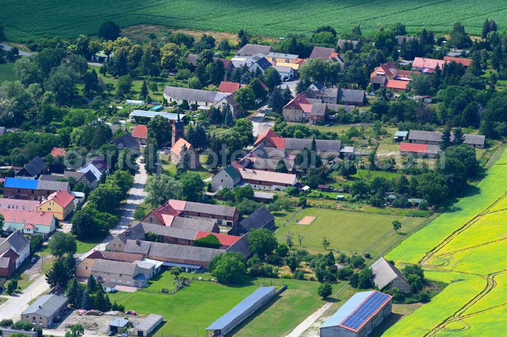 Aerial photograph Sernow - Village view in Sernow in the state Brandenburg, Germany