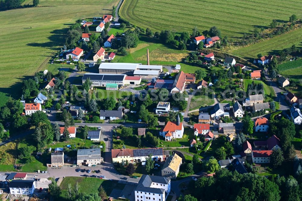 Aerial photograph Sitten - Village view in Sitten in the state Saxony, Germany