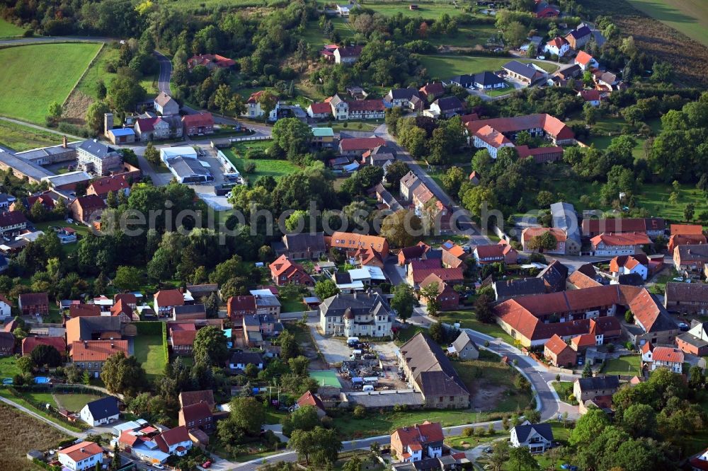Sommersdorf from above - Village view in Sommersdorf in the state Saxony-Anhalt, Germany