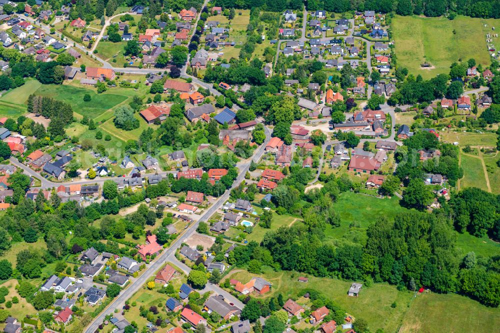 Aerial image Toppenstedt - Village view in Toppenstedt in the state Lower Saxony, Germany
