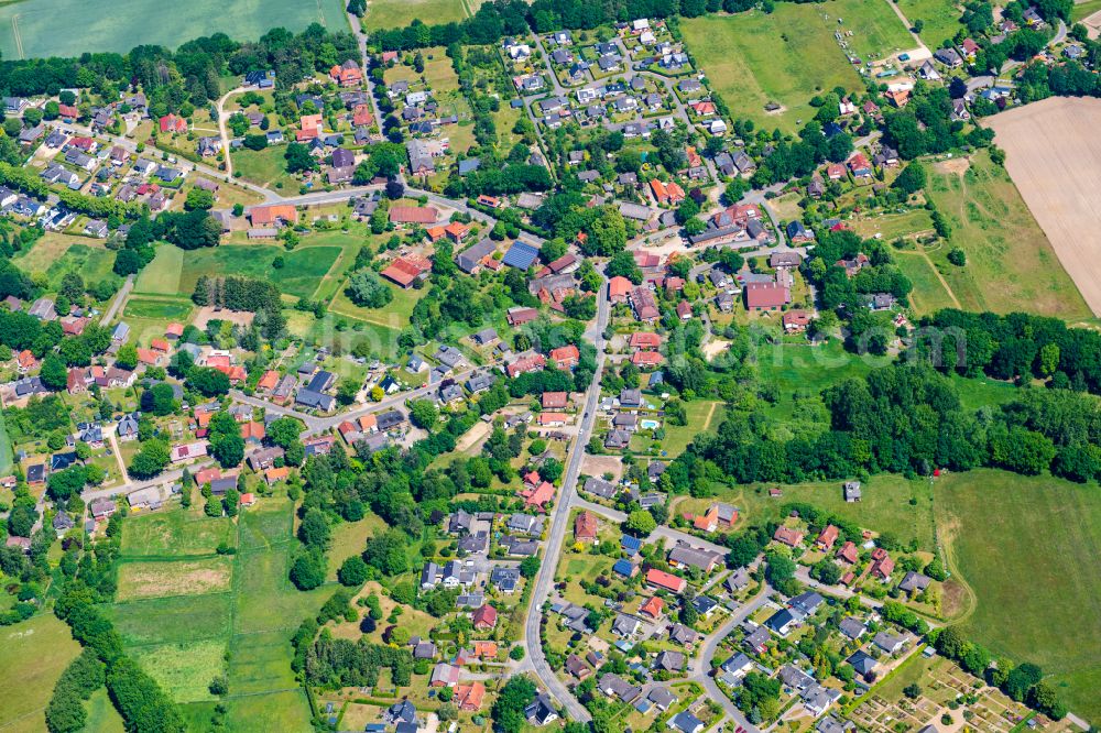 Aerial photograph Toppenstedt - Village view in Toppenstedt in the state Lower Saxony, Germany