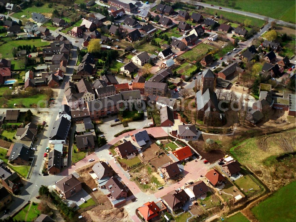 Aerial image Veen - Village view in Veen in the state North Rhine-Westphalia, Germany