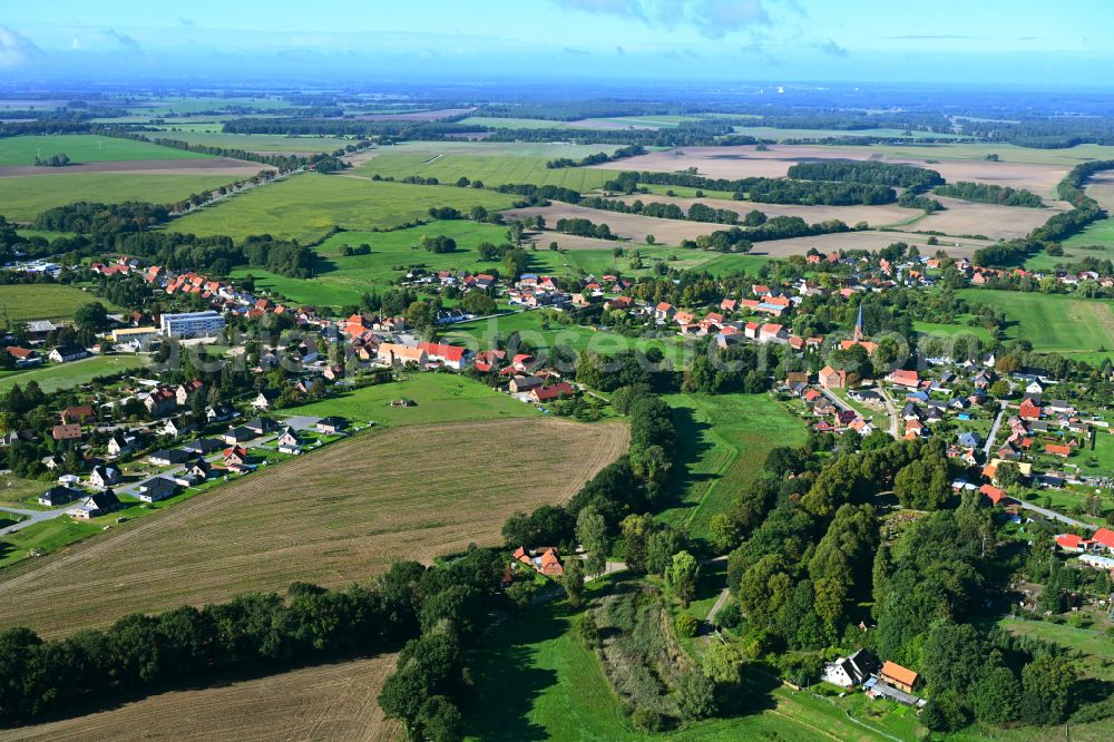 Aerial photograph Vellahn - Village view of Vellahn in the state Mecklenburg - Western Pomerania
