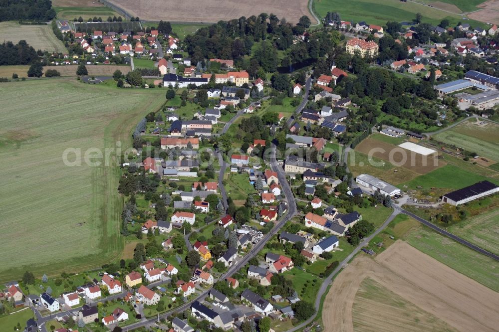 Aerial image Wachau - View of the village of Wachau in the state of Saxony