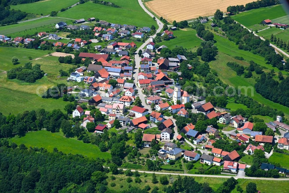 Aerial image Waltersberg - Village view in Waltersberg in the state Bavaria, Germany