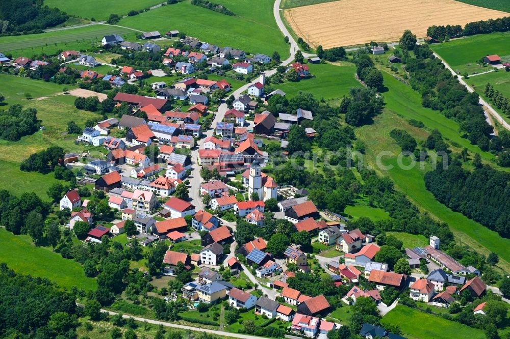 Aerial photograph Waltersberg - Village view in Waltersberg in the state Bavaria, Germany