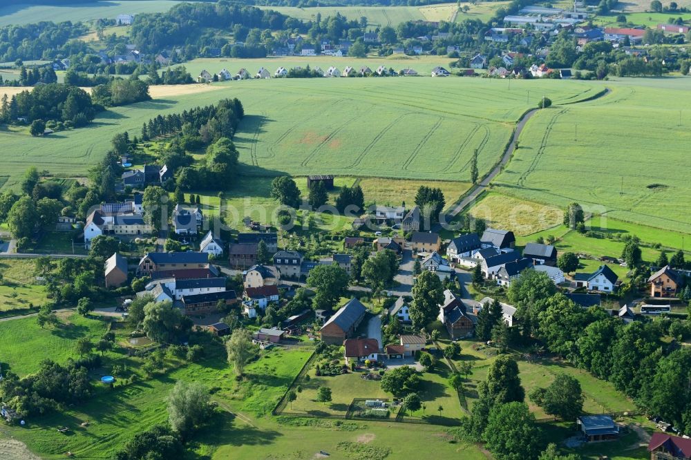 Aerial photograph Waltersdorf - Village view in Waltersdorf in the state Thuringia, Germany