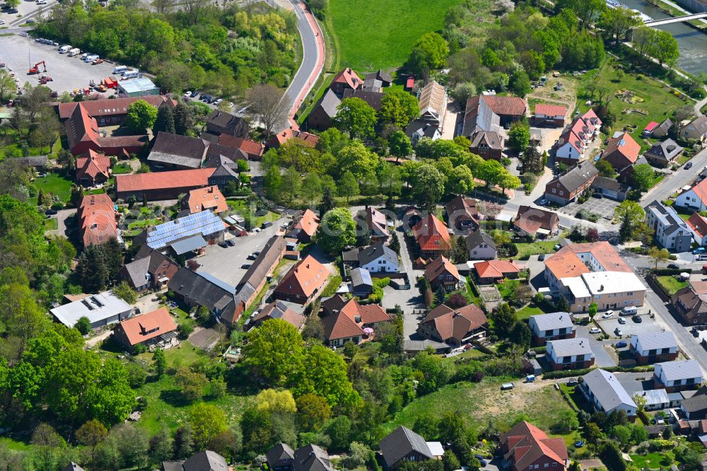 Warmenau from the bird's eye view: Village view in Warmenau in the state Lower Saxony, Germany