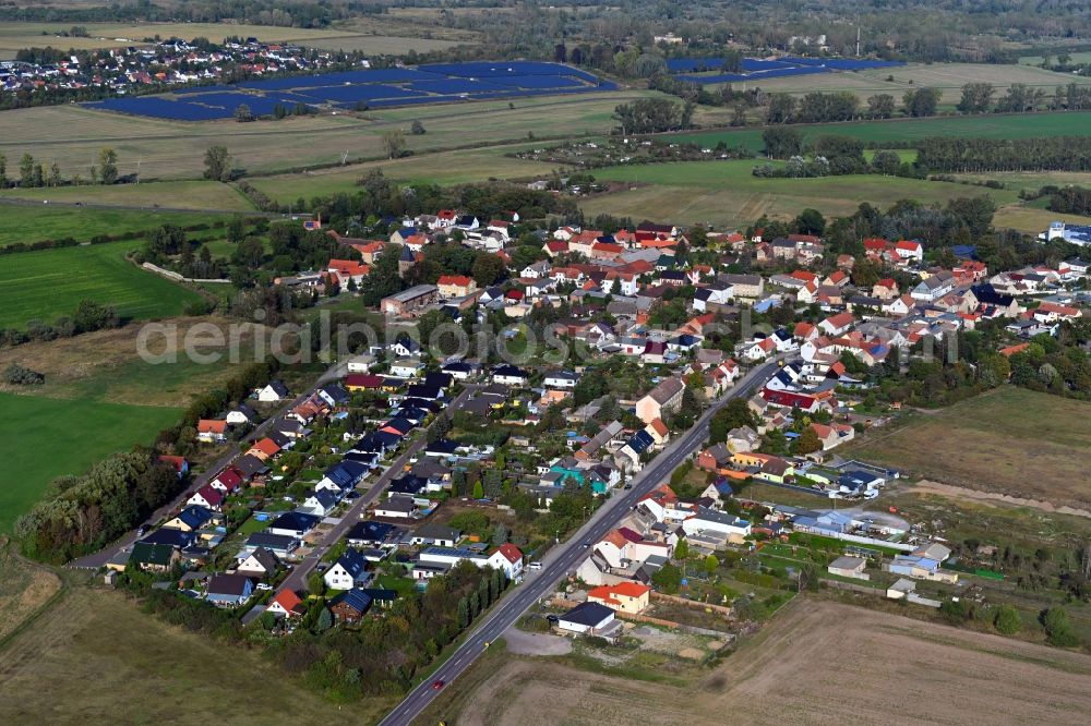Wedringen from above - Village view in Wedringen in the state Saxony-Anhalt, Germany
