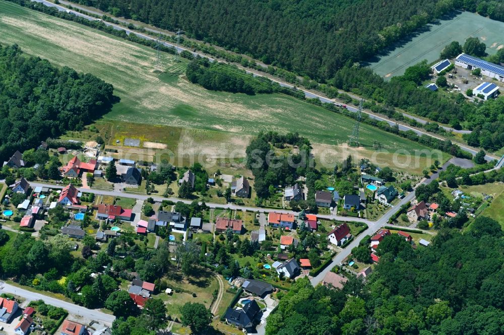 Aerial image Weteritz - Village view in Weteritz in the state Saxony-Anhalt, Germany