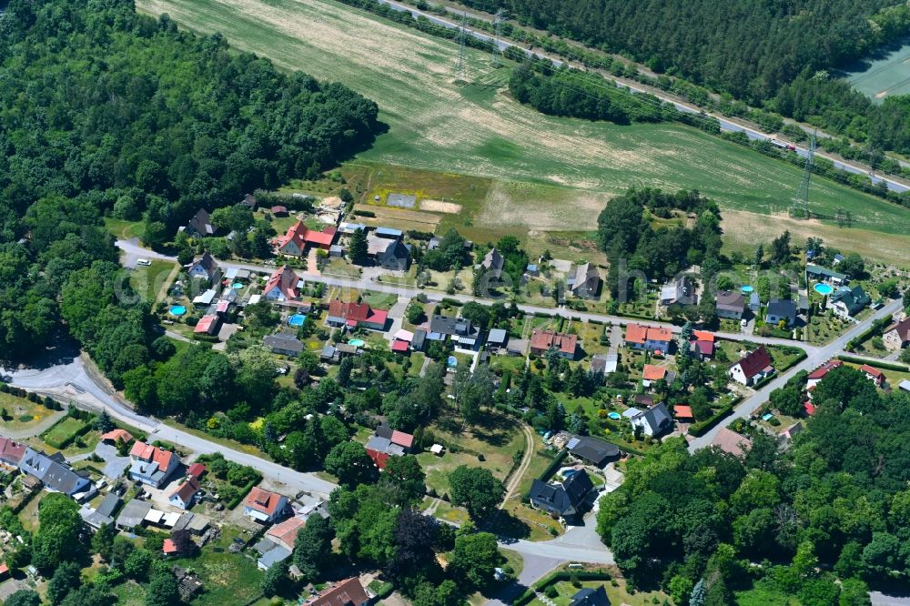 Aerial photograph Weteritz - Village view in Weteritz in the state Saxony-Anhalt, Germany