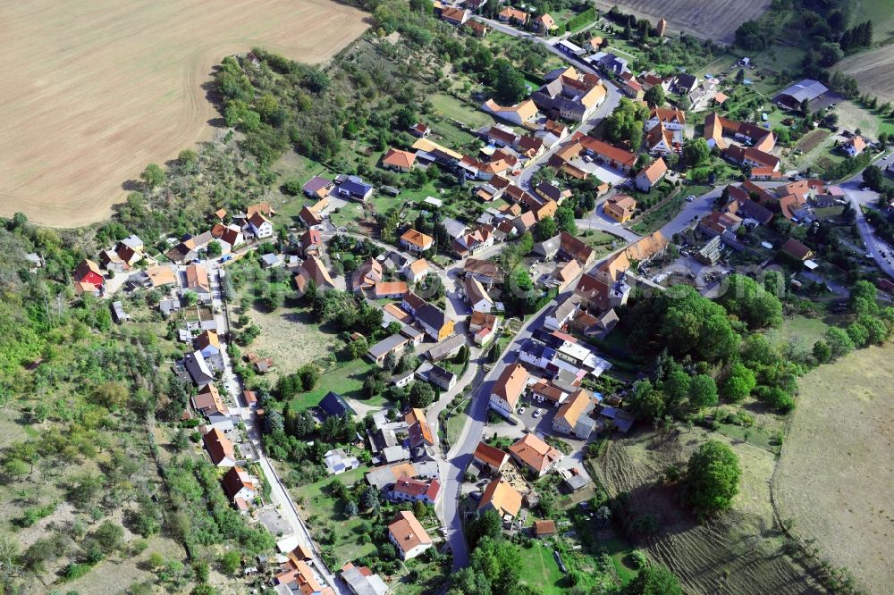 Aerial image Wickerode - Village view in Wickerode in the state Saxony-Anhalt, Germany