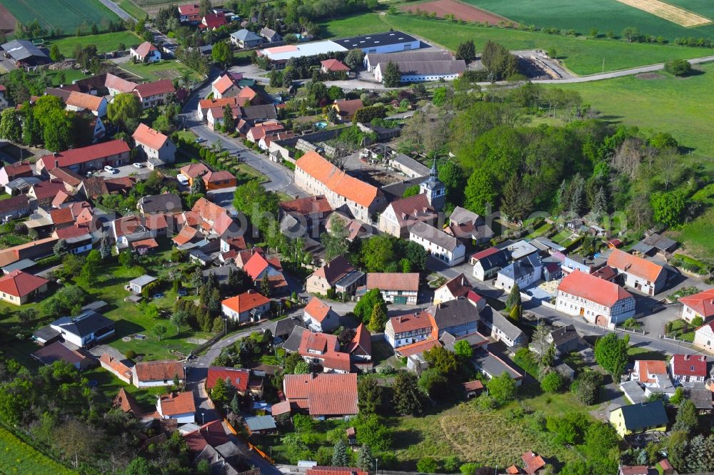 Aerial image Wickerode - Village view in Wickerode in the state Saxony-Anhalt, Germany