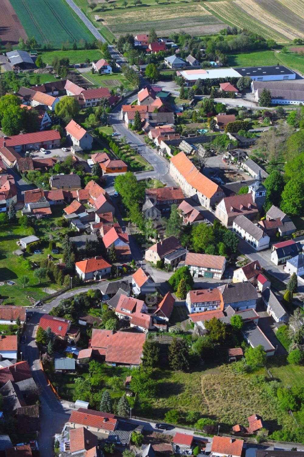 Aerial photograph Wickerode - Village view in Wickerode in the state Saxony-Anhalt, Germany