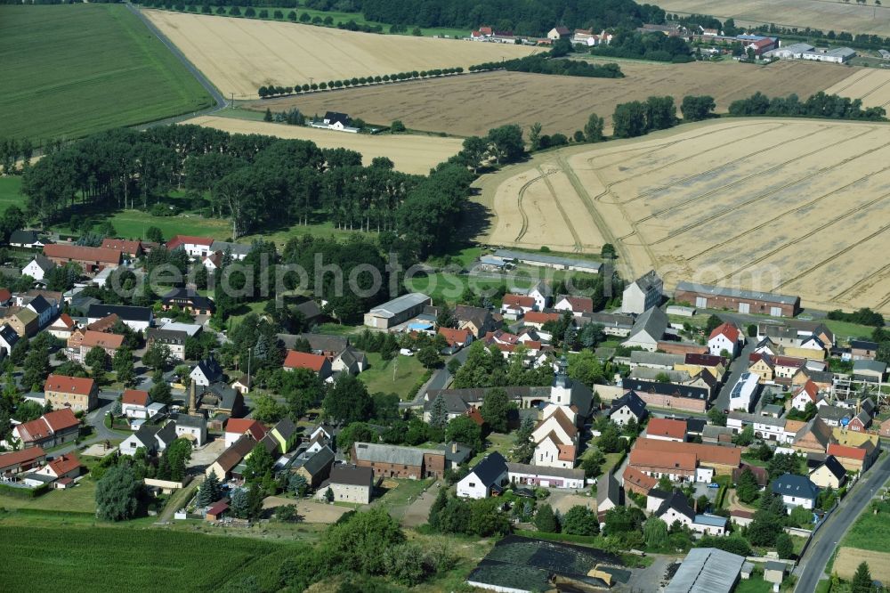 Aerial image Zschepplin - Village view of Zschepplin in the state Saxony
