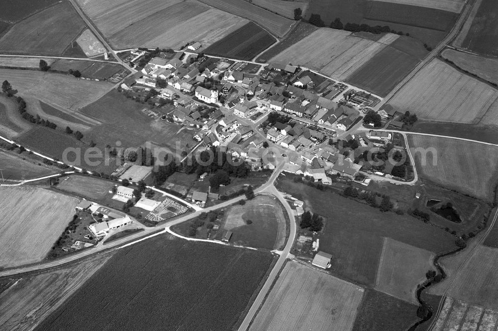 Neuses from above - Village - View of the district Hassberge belonging municipality in Neuses in the state Bavaria