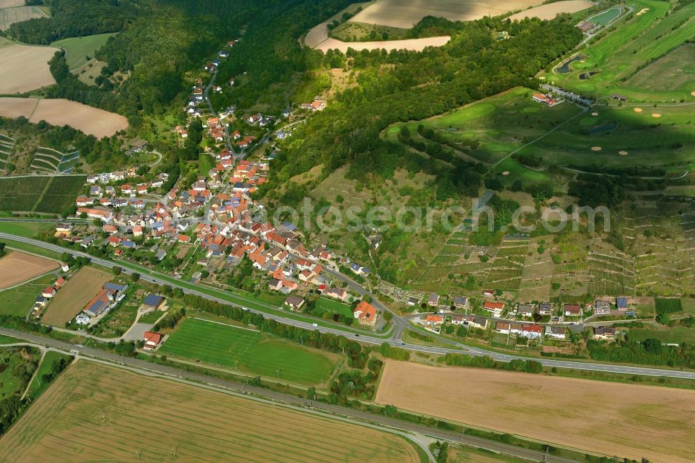 Steinbach from above - Village - View of the district Hassberge belonging municipality in Steinbach in the state Bavaria
