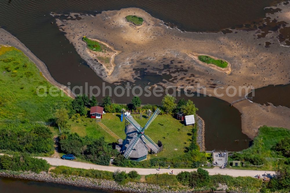 Aerial photograph Nieby - Village Nieby Mill on marine coastal area of Baltic Sea in the state Schleswig-Holstein