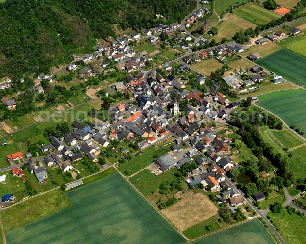 Aerial photograph Becherbach bei Kirn - Village core of Becherbach at Kirn in Rhineland-Palatinate