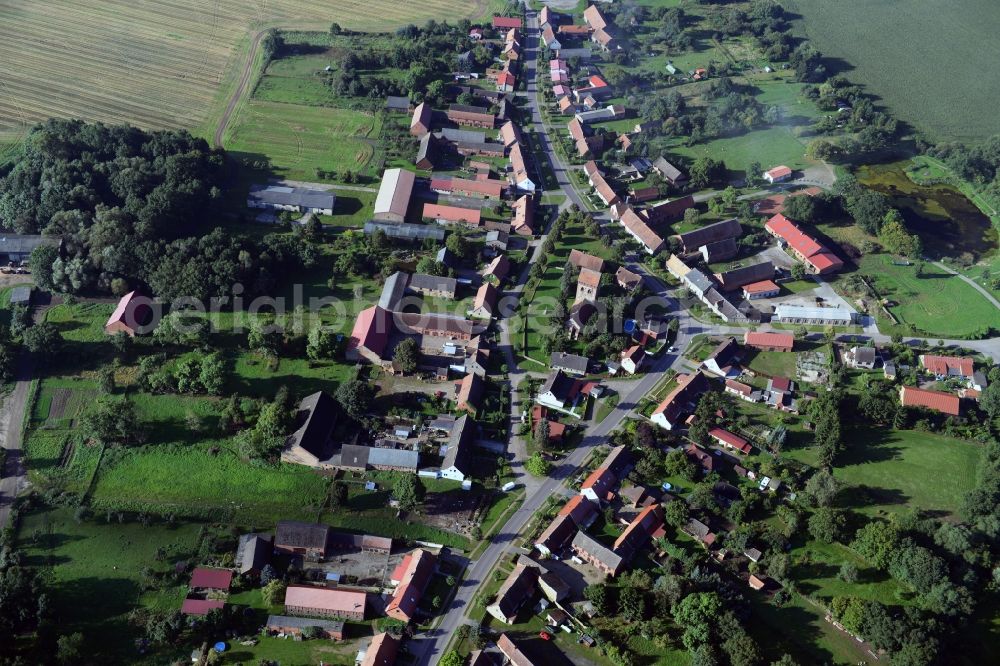 Aerial photograph Heiligengrabe OT Blesendorf - Village in the municipality Blesendorf in Heiligengrabe in Brandenburg