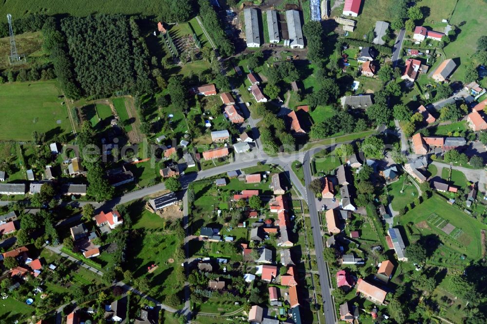Aerial photograph Fahrbinde - Village in Fahrbinde in Mecklenburg - Western Pomerania
