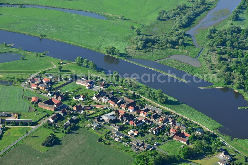 Gallin, Zahna-Elster from above - Village core in Gallin, Zahna-Elster in the state Saxony-Anhalt