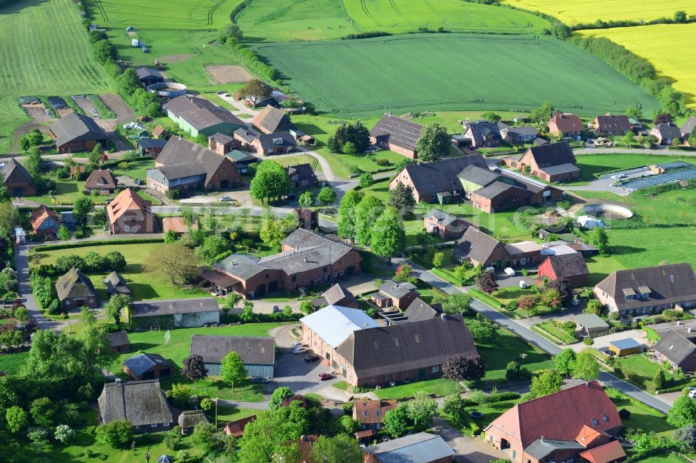 Aerial photograph Göldenitz - Village core in Goeldenitz in the state Schleswig-Holstein
