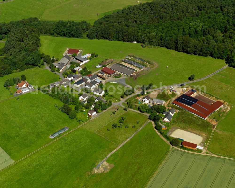 Aerial photograph Kalscheid, Asbach - Village core in Kalscheid, Asbach in the state Rhineland-Palatinate