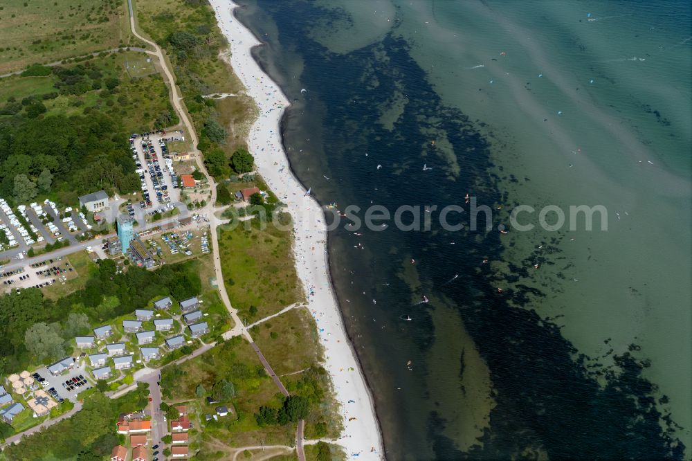 Aerial photograph Pelzerhaken - Village on marine coastal area of Baltic Sea in Pelzerhaken in the state Schleswig-Holstein, Germany