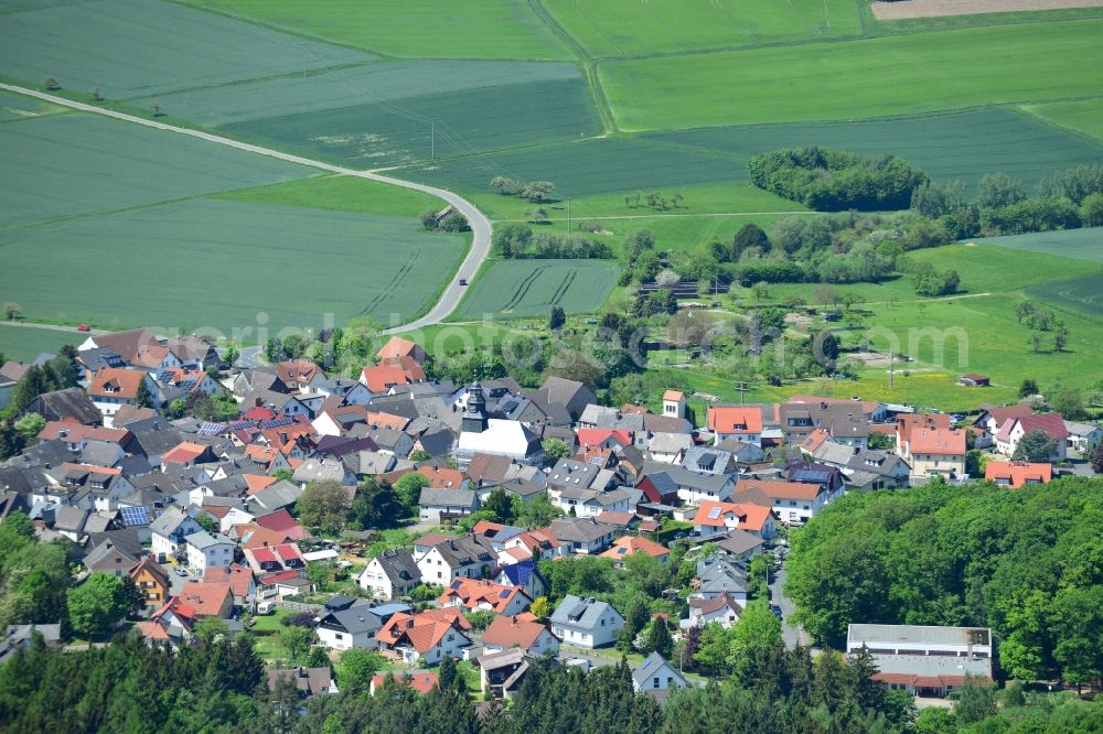 Aerial photograph Merzhausen - Village core in Merzhausen in the state Hesse