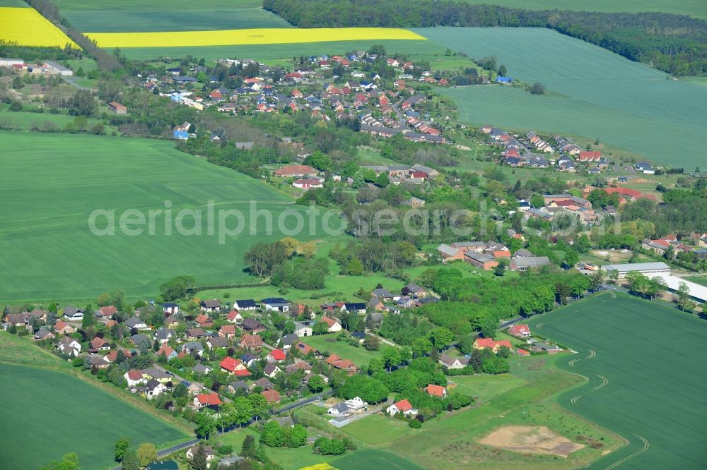 Aerial photograph Wegendorf - Village core in Wegendorf in the state Brandenburg