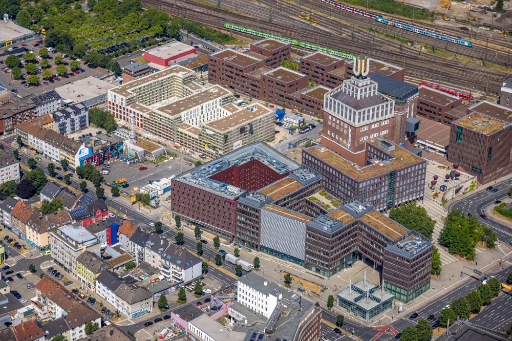 Dortmund from above - View of the Dortmunder U in Dortmund in the state North Rhine-Westphalia