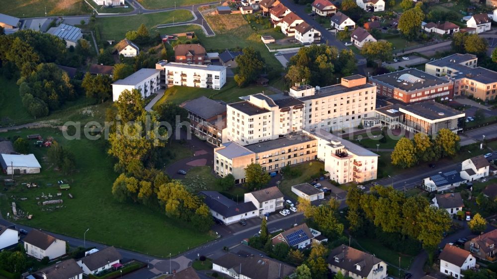 Aerial image Asbach - DRK Kamillus clinic in Asbach in the state Rhineland-Palatinate, Germany