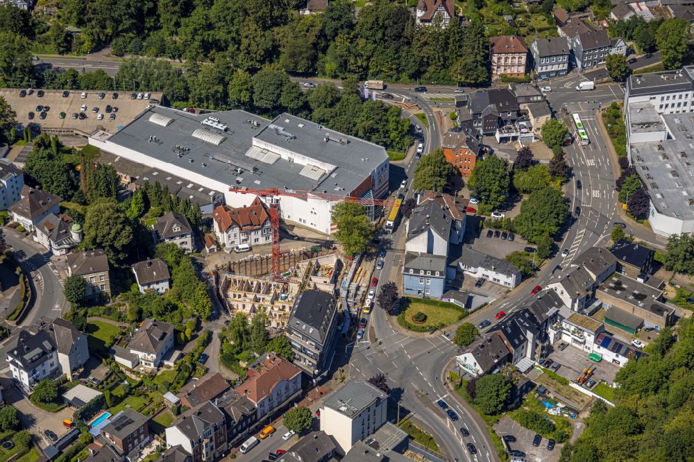 Aerial photograph Ennepetal - Store of the Supermarket EDEKA Schloeder on Koelner Strasse in Ennepetal in the state of North Rhine-Westphalia