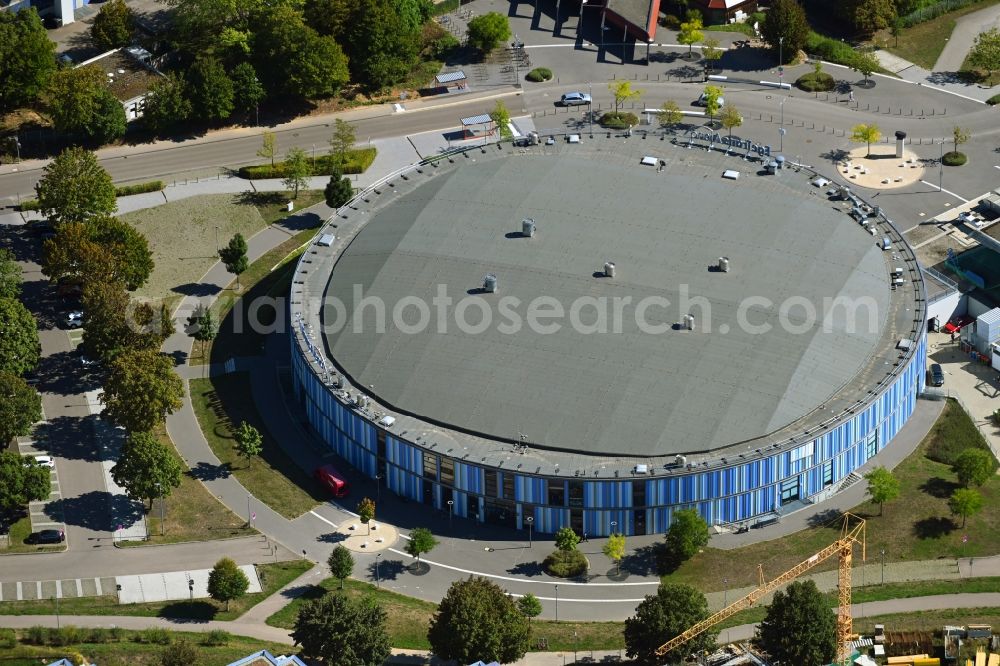 Aerial photograph Bietigheim-Bissingen - Event and music-concert grounds of the Arena EgeTrans Arena on Schwarzwaldstrasse in Bietigheim-Bissingen in the state Baden-Wuerttemberg, Germany
