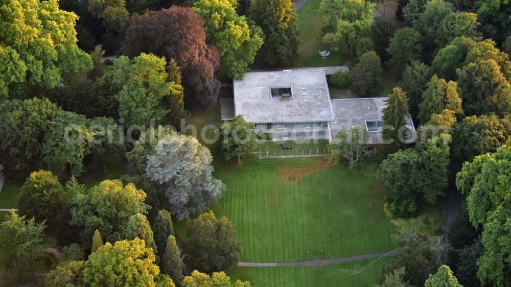Bonn from above - Former Chancellor's bungalow in Bonn in the state North Rhine-Westphalia, Germany