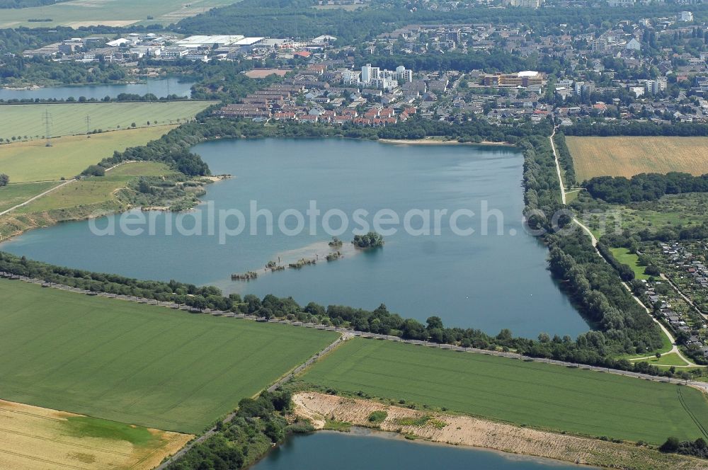 Aerial image Köln - Former area of the gravel mining Pescher Baggersee in Cologne in the state North Rhine-Westphalia, Germany