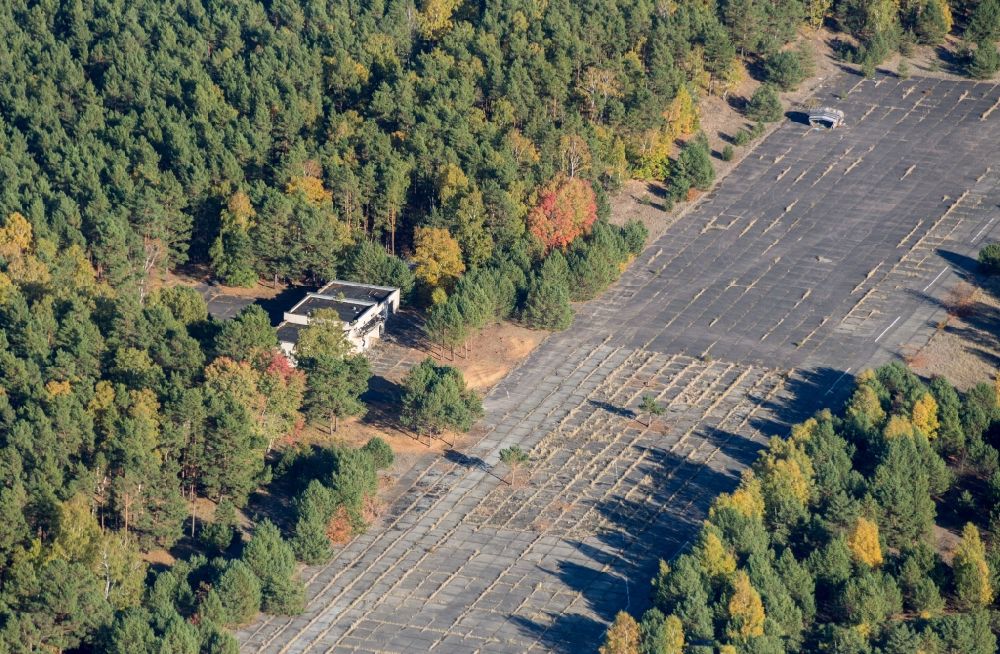 Nuthe-Urstromtal from the bird's eye view: Former soviet airfield Sperenberg in Nuthe-Urstromtal in the state Brandenburg, Germany