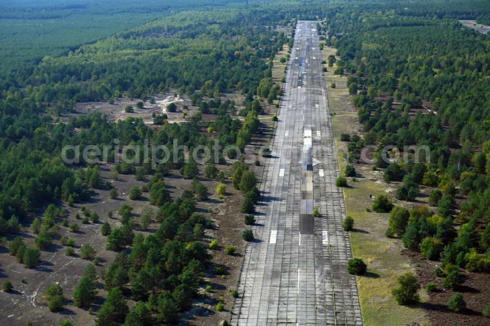 Aerial photograph Nuthe-Urstromtal - Former soviet airfield Sperenberg in Nuthe-Urstromtal in the state Brandenburg, Germany