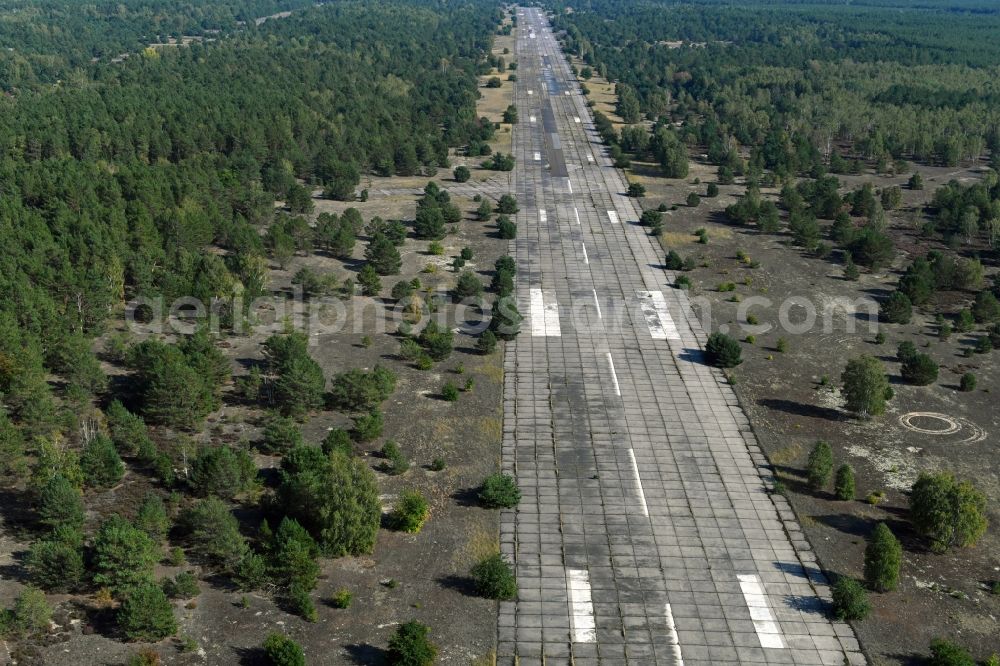 Aerial image Nuthe-Urstromtal - Former soviet airfield Sperenberg in Nuthe-Urstromtal in the state Brandenburg, Germany