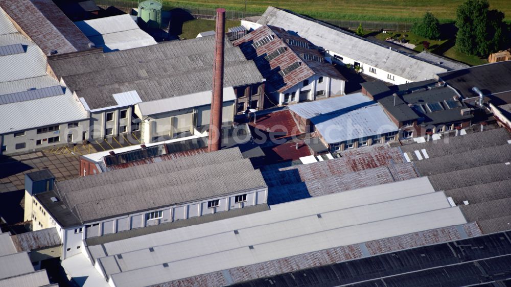 Aerial photograph Eitorf - Former premises of the Schoellera??s worsted yarn spinning mill in Eitorf in the state North Rhine-Westphalia, Germany