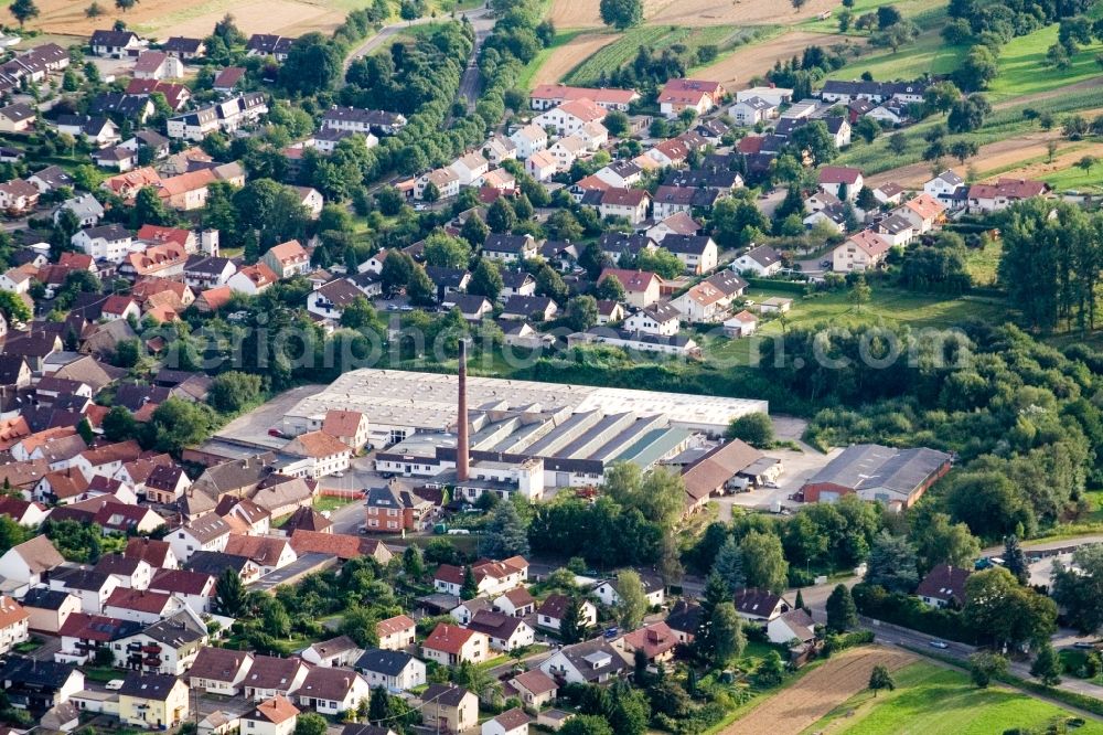 Stupferich from above - Former factory - building in Stupferich in the state Baden-Wurttemberg, Germany