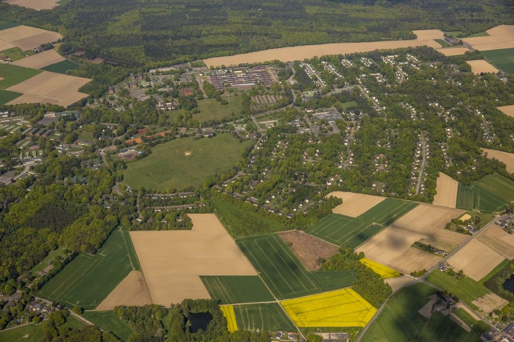 Aerial image Mönchengladbach - Former barracks of the British Army of the Rhine - JHQ site in Rheindahlen as host of Rock am Ring in Moenchengladbach in North Rhine-Westphalia