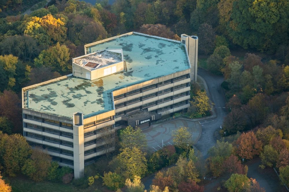 Aerial photograph Wetter (Ruhr) - Former administration building of Demag Cranes & Components GmbH at Demagstrasse in Wetter in North Rhine-Westphalia